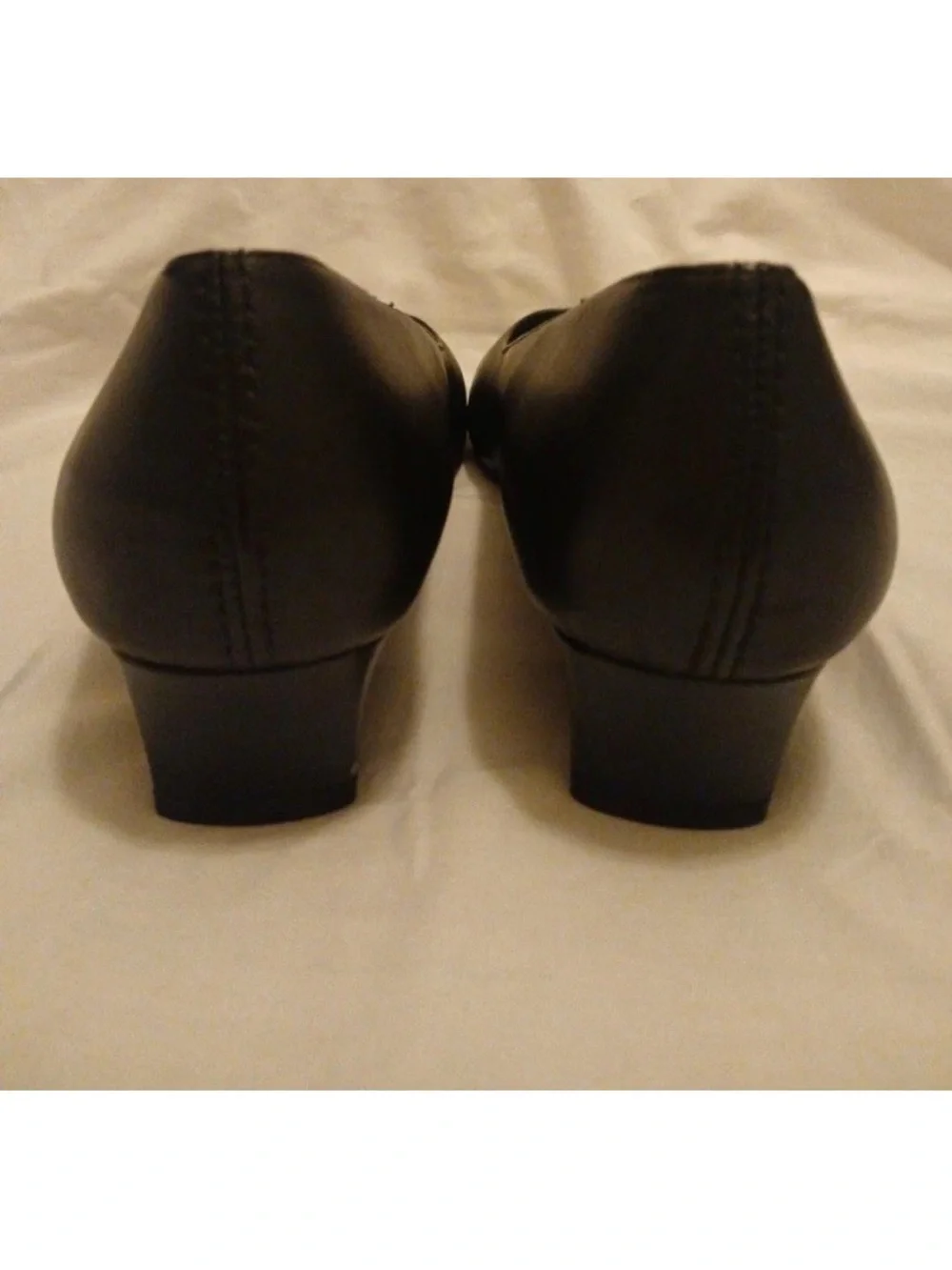Trotters Black Flats with Gold Insole
